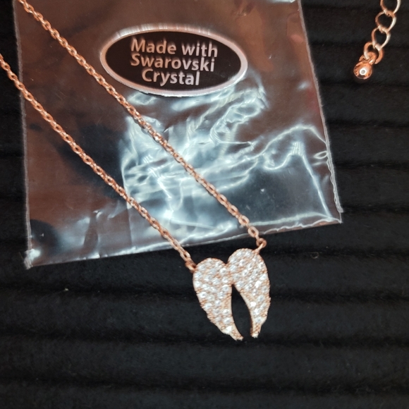 Swarovski Crystals Angel Wings Necklace - Picture 2 of 5